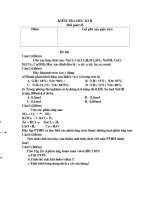 de kiem tra hoa 8 ki II