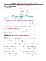 CHUYÊN ĐỀ HỆ THỨC VIÉT