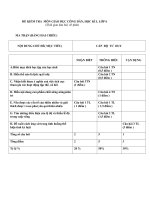 MA TRẬN ĐỀ KIỂM TRA GDCD 6,7,8,9-KÌ I