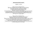 Lơi bai hat: Mien nam nho mai on nguoi