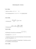Các đề thi thử toán ĐH hay