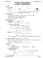 Lí thuyết Nitơ (mới bổ sung thêm)