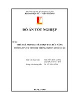 THIẾT KẾ MODULE TÍCH HỢP ĐA CHỨC NĂNG  THÔNG TIN VỆ TINH HỆ THỐNG ĐỊNH VỊ TOÀN CẦU