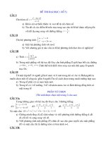 ĐỀ THI ĐAI HOC SỐ 5 ( Có đáp án)