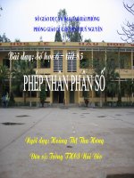 Số học 6:Tiết 85-Phép nhân phân số