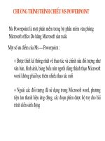 Bài giảng MS POWERPOINT
