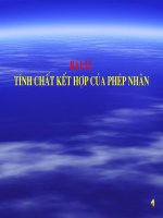 Tính chất kết hợp của phép nhân