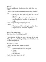 Ngân hàng câu hỏi Công nghệ