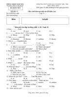 De khao sat dau nam Đ1