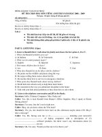 Đề thi HSGTX Tiếng Anh 9 08-09