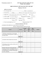 mẫu đánh giá giáo viên cực hot