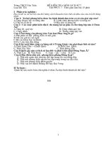 Đề kiểm tra Lịch sử 7