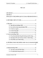 GIẢI PHÁP NHẰM NÂNG CAO CÔNG TÁC ÁP DỤNG HỆ THỐNG CRM