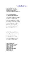 CA DAO TỤC NGỮ :CHỦ ĐỀ HÁT RU