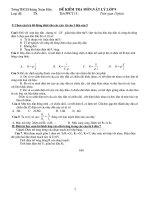 Kiểm tra Vật lí 9 (15'''' HKI)