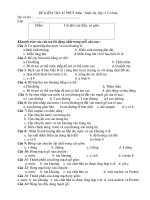 KIỂM TRA 1 TIẾT-11 CƠ BẢN