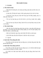 Tiêu chuẩn thi đua của GV và nhân viên