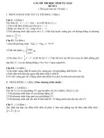 ĐỀ TỰ GIẢI TN12