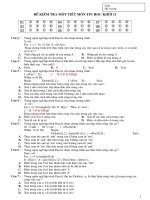 ĐỀ KIỂM TRA MÔN TIN KHỐI 11