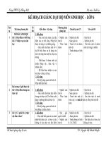 kế hoạch giảng dạy sinh 6,9