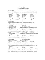 đề thi môn anh văn - đề 25