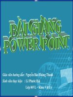 CHUYỂN ĐỘNG THẲNG BIÊN ĐỔI ĐỀU