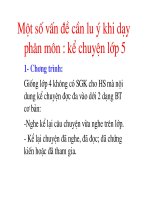 Mot so luu ý day ke chuyen lop 5