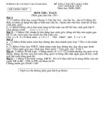 Đề thi Giáo viên giỏi huyện