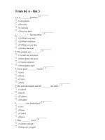 Đề luyện thi trình độ A tiếng Anh số 3
