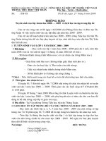 Thông báo tuyển sinh lớp 1 08-09