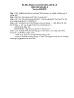 Kiểm tra chất lượng học kỳ I