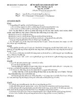 Đề chọn HSG quốc gia