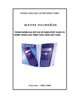 SKKN Mot so sai lam giai toan may tinh