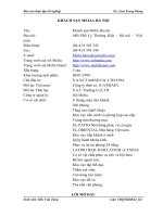 Mô tả và phân tích thực trạng kinh doanh ăn uống tại khách sạn melia