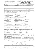 De khao sat chat luong HKII-A 8-07-08