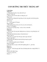 CON ĐƯỜNG TRI THỨC