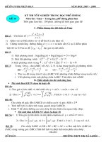 ôn thi thpt phân ban