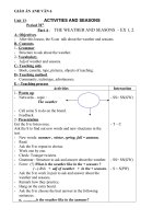 Giáo án anh 6 Học kì 2(unit 13)