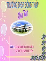 BIỂU ĐỒ PHẦN TRĂM