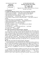 đề thi thử họ sinh giỏi khối 12
