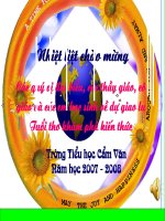 Giao lưu HS giỏi toàn diện lớp 4