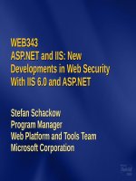 Developments in Web Security With IIS 6.0 and ASP.NET