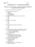 Kiem tra Culture francophone lop 11