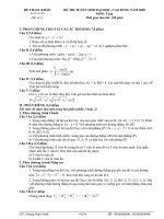 20 Đề thi Đại học theo Cấu Trúc Chuẩn của Bộ Giáo Dục