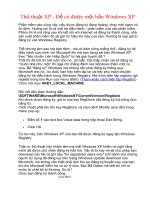 Thủ thuật XP - Ðể có được một bản Windows XP