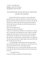 ĐỀ CƯƠNG DỰ THI