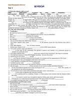 Ôn tập phần tự luận 11cb - unit 12