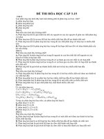 Đề thi trắc nghiệm môn hóa cấp 3-15