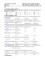 Đề Đáp án TN-TL HK II Toán 7