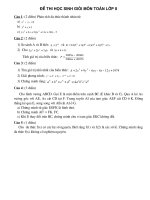 Đề thi học sinh giỏi toán 8 (đề số 1)